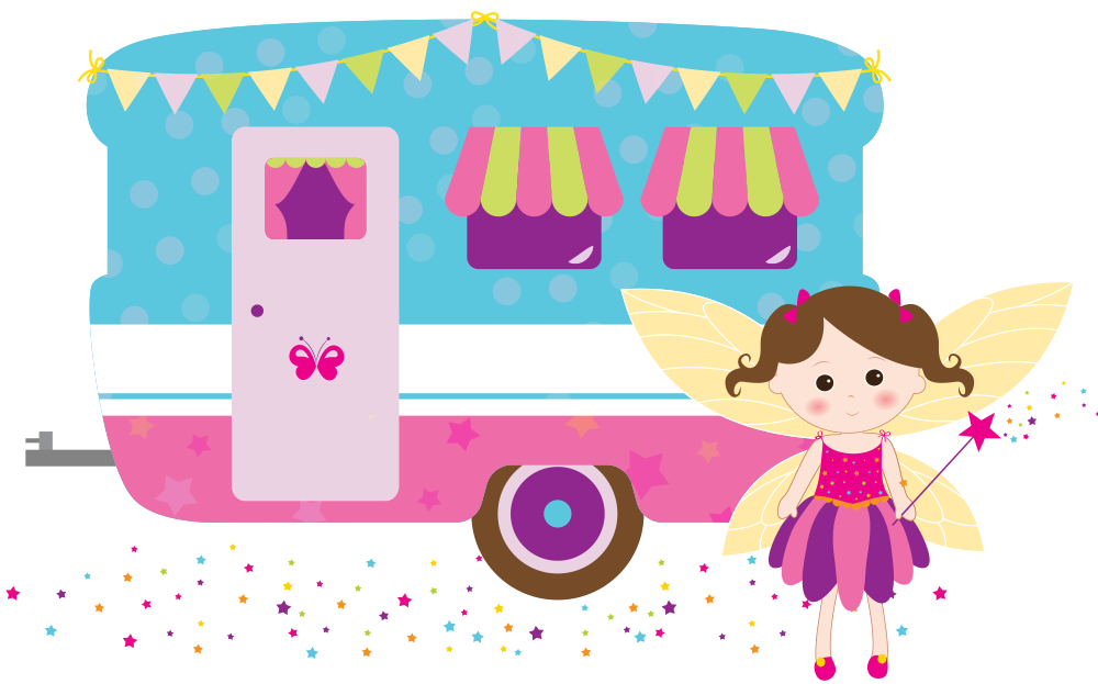 Party Caravan with fairy Party Caravan with fairy
